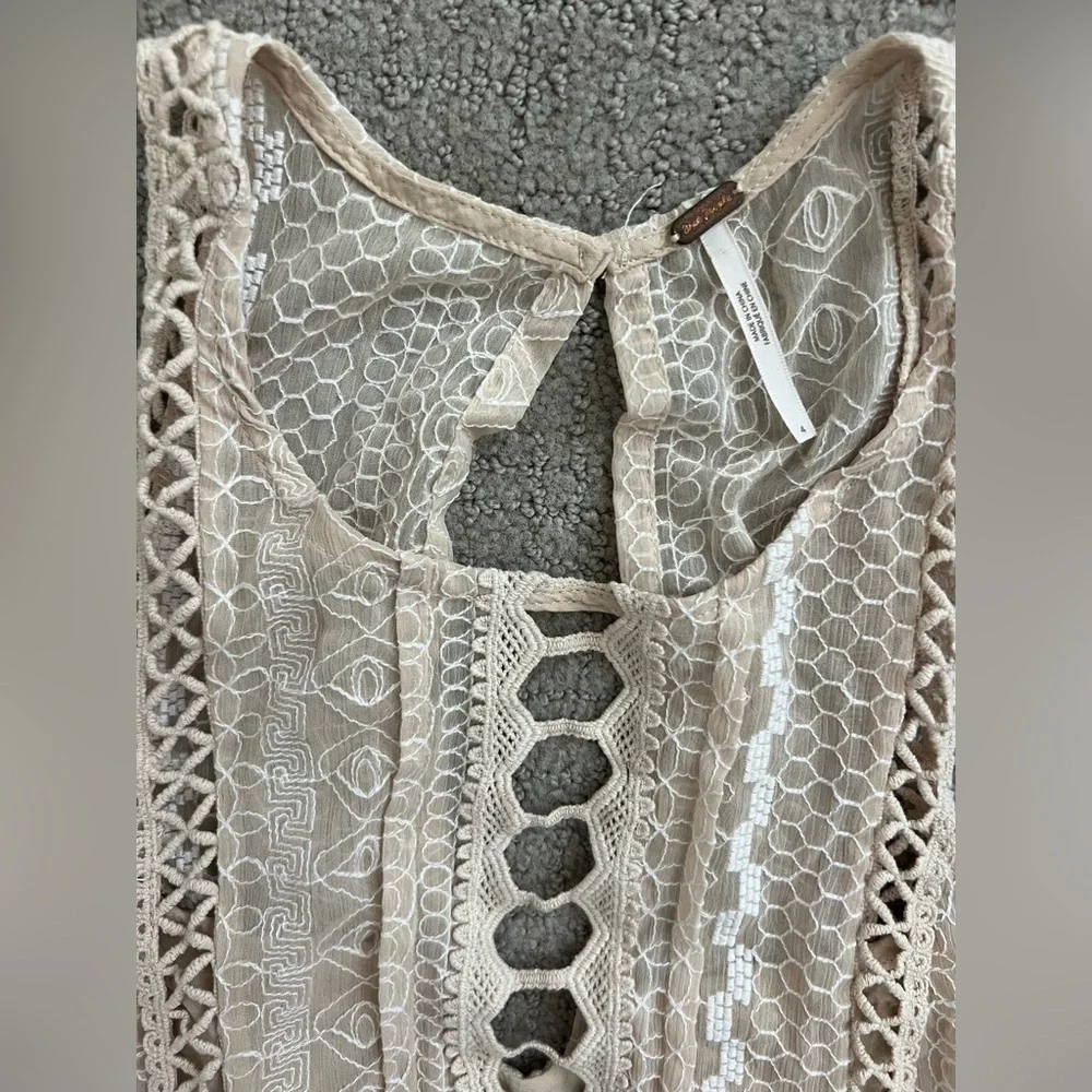 Free People Cream Lace Sundress - Picture 4 of 4